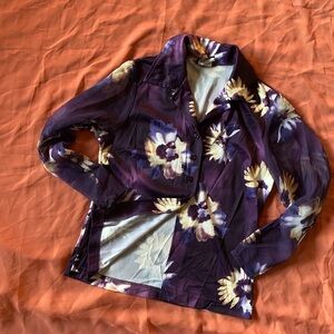Vintage floral belly shirt